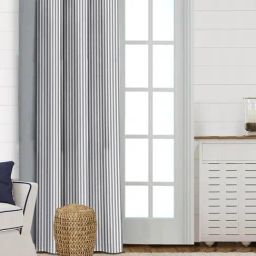 Saral Home Grey Cotton Stripe Curtain-48
