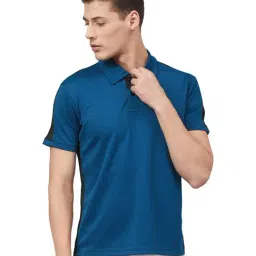 Chkokko Indigo Regular Fit Polo T-Shirt-image-29