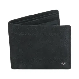 Allen Solly Black Textured Leather Bi-Fold Wallet for Men-24