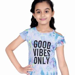 Tiny Girl Kids Blue Printed Top-image-23
