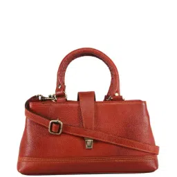 Genwayne Tan Solid Small Handbag-11