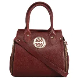 Genwayne Brown Solid Large Handbag-image-48