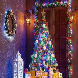 SPARK WORLD Multicolor Plastic 74 LEDs Connectable Color Changing Bulb Rice Lights - Set of 3 image 5