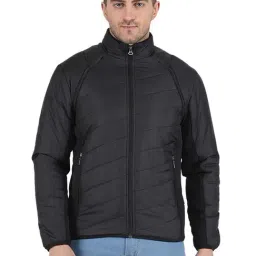 Monte Carlo Black Regular Fit Quilted Quilted Jacket-image-63