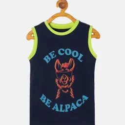 Kiddopanti Kids Navy Printed T-Shirt-image-21