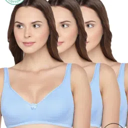 Inner Sense Blue Full Coverage Bra - Pack of 3-picture-45