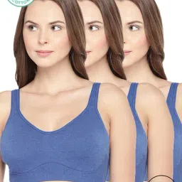 Inner Sense Blue Full Coverage Bra - Pack of 3-picture-16