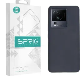 Sprig Liquid Silicone Back Cover for IQOO Neo 7 Pro 5G (Grey)-image-92
