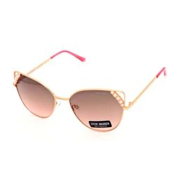 STEVE MADDEN Pink Cat Eye UV Protection Sunglasses for Women-image-45