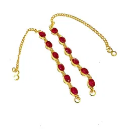 NIKYANKA Gold-Plated Ear Chain-image-3