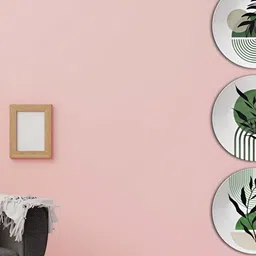 THE QUIRKY HOME 3Pcs White & Green Printed Ceramic Premium Decorative Wall Decors-3