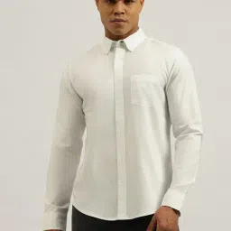 United Colors of Benetton White Cotton Regular Fit Shirt-picture-17