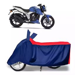 Auto Pearl Two Wheeler Cover with Bag for TVS Apache RTR 160, Red & Blue-image-57