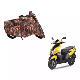Auto Pearl Waterproof Two Wheeler Cover For TVS Ntorq 125 (Green & Multi Color)-1