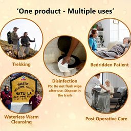 easybath Set Of 48 Wet Wipes Moisturizing Microwaveable Bed Bath Towels - 10 Pulls Each image 2