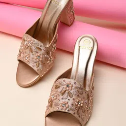Rocia Women Ethnic Block Embellished Sandals-72