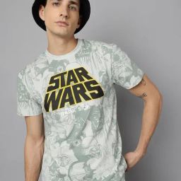 Free Authority Grey Cotton Regular fit Printed T-Shirt-image-64