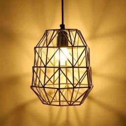 Home4U Gold Mild Steel Hanging Lamp-image-34