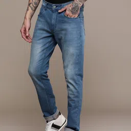 WROGN Men Slim Fit Light Fade Stretchable Jeans-image-71