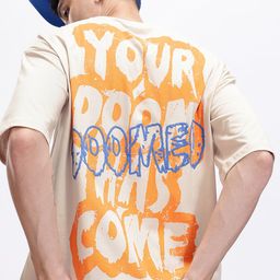 Kook N Keech Typography Print Oversize Pure Cotton T-shirt-image-95