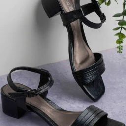Inc.5 Women's Black Ankle Strap Sandals-image-89