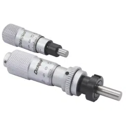 Dasqua 0-6.5 mm Satin Chrome Finish Micrometer Head, 4833-8105-17