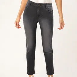 Flying Machine Women Charcoal Grey Veronica Skinny Fit Mid-Rise Stretchable Jeans-image-82
