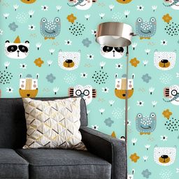 ArtzFolio Printed UV-Resistant Anti-Bacterial Baby AnimalsPeel & Stick Wallpaper-image-26