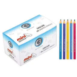 C3 Mini Gripper Super Dark HB Graphite Pencil 128 mm Length 100 pcs Box, 8077 (Pack of 100)-picture-13