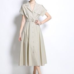 JC Collection WomenShirt Style Midi Dress-image-41