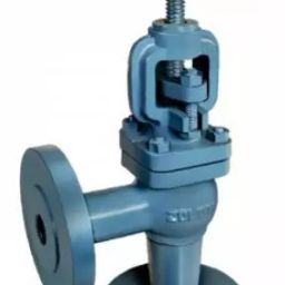 Zoloto 15 mm Flanged Angle Pattern Cast Iron Globe Steam Stop Valve-picture-8