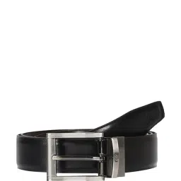 Kara Black & Dark Brown Solid Reversible Belt-image-20