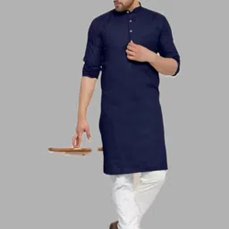 ANUJ FASHION Men Solid A-Line Kurtas-picture-32