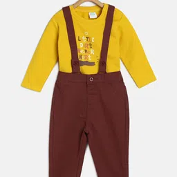 MINI KLUB Boys Printed Dungaree With T-Shirt-picture-1