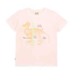Gini & Jony Kids Peach Cotton Printed T-Shirt-image-65