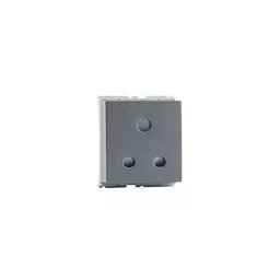 Philips 6 A 2 Module 2 or 3 Pin Socket Metallica Grey, 913713970701-25