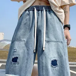 StyleCast Men Relaxed Fit Mid-Rise Denim Shorts-image-51