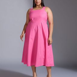 20Dresses Women Plus Size Fit & Flare Midi Dress-image-93