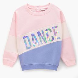 Babyhug Full Sleeves Cut & Sew Sweatshirts With Text Holographic Foil Design - Pink-image-92