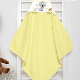 Babywish Hooded Towel Love Dog Bath Print - Lemon-image-95