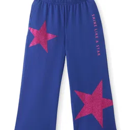 Pine Kids Full Length Comfort Fit Lounge Pants with Glitter Stars - Navy Blue-picture-49