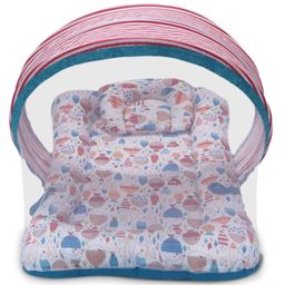 Kradyl Kroft Bassinet Style Mosquito Net Bedding for Infants- Colorful Fishes-picture-6