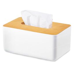 FunBlast Napkin Holder for Table with Bamboo Cover-20