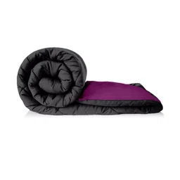 Doristyle Lavender 250 GSM Checked Microfiber Double Bed Comforter-picture-40