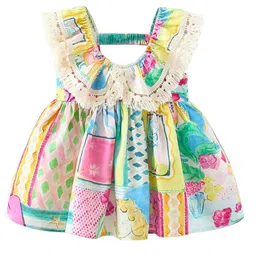 StyleCast x Revolte Print Fit & Flare Mini Dress-58