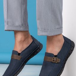 Roadster Men Navy Blue Solid Slip On Casual Loafers-picture-44
