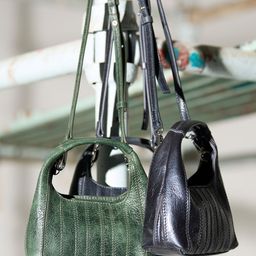 the Misnomer Unisex Textured Leather Mini Handheld Bag-image-65