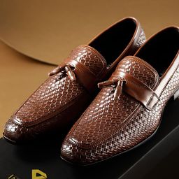INVICTUS Men Brown Basketweave Loafers-image-69