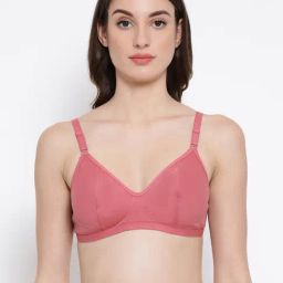 Clovia Pink Non Wired Non Padded Everyday Bra-image-60
