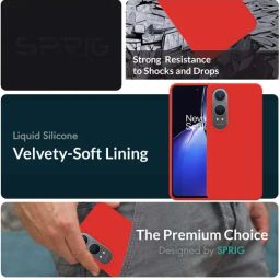 Sprig Back Cover for ONEPLUS NORD CE4 LITE (Red) image 2